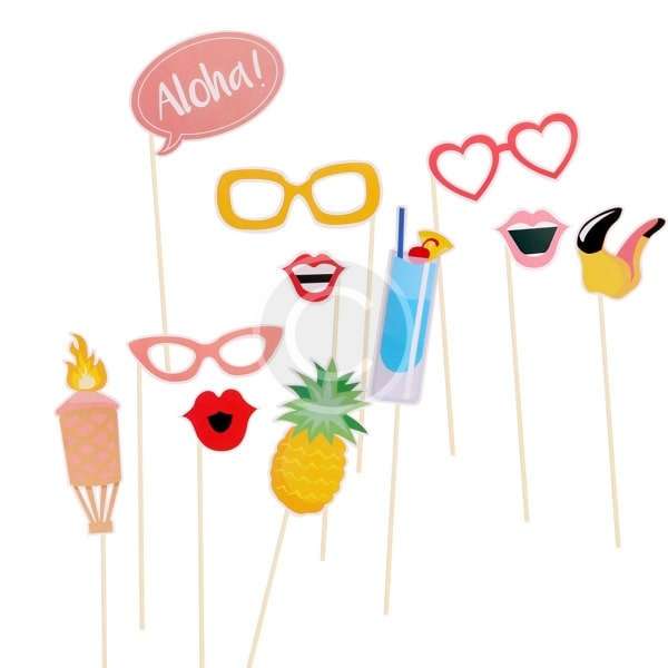 Summer Party Photo Booth Props Kit