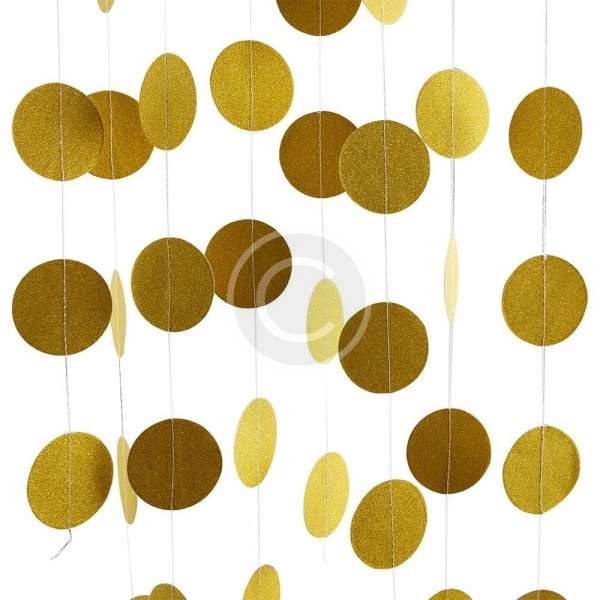 Glitter Gold Party Decorations Garland